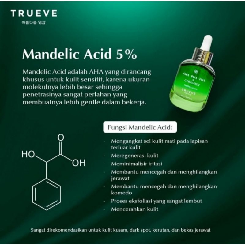 Trueve AHA - BHA - PHA &amp; Ceramide Peeling Serum ( Serum Wajah )