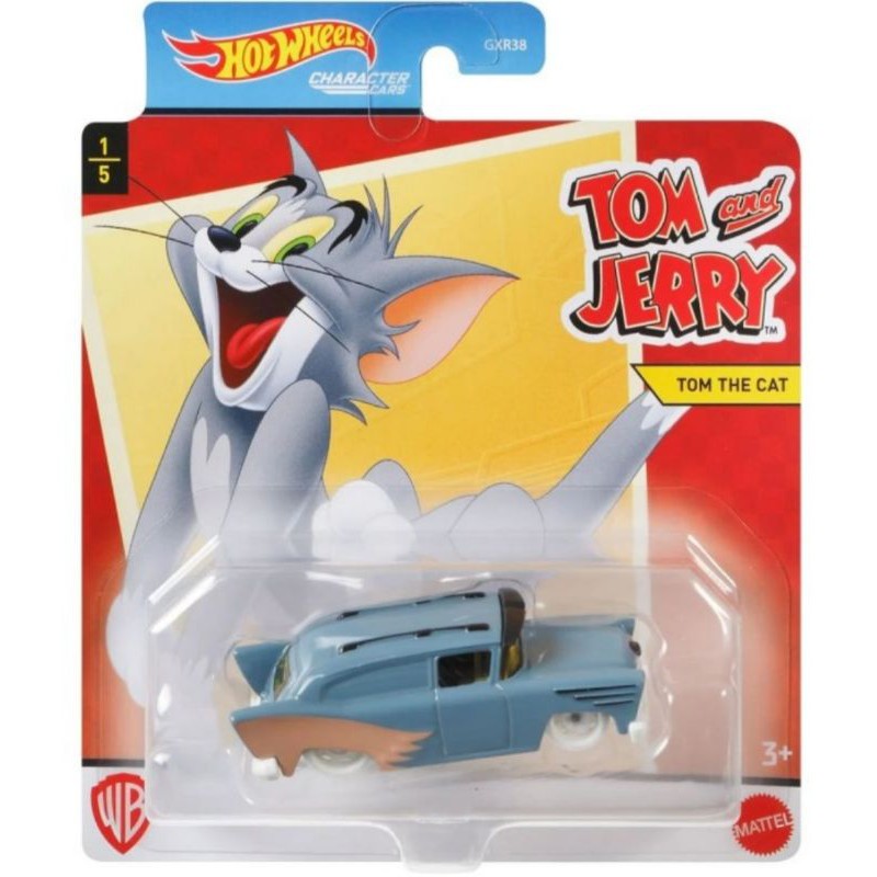 Hot Wheels Tom and Jerry Character Cars - Tom the Cat