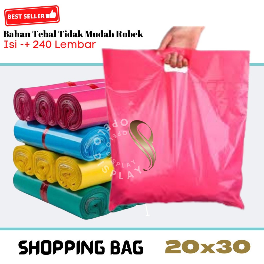( PER KG ) KANTONG PLASTIK 20 X 30 BAHAN HD OVAL / SHOPPING BAG