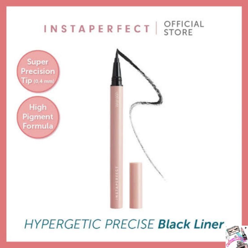 ☃Cutezz_Ching1☃Wardah Instaperfect Hypergetic Precise Black Liner 1g- eyeliner spidol