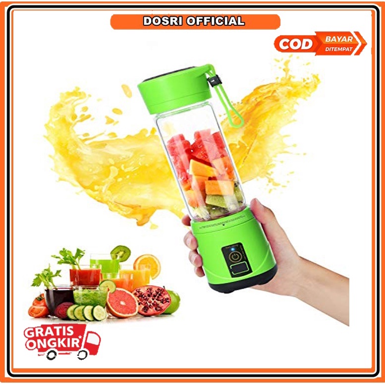 [BISA COD] ORIGINAL Juice cup blender mini portable USB blender juicer Alat pembuat jus JUICER CHARGER CAS