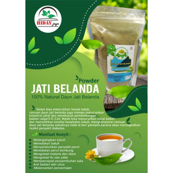 Daun jati belanda/Bubuk daun jati belanda 150gr