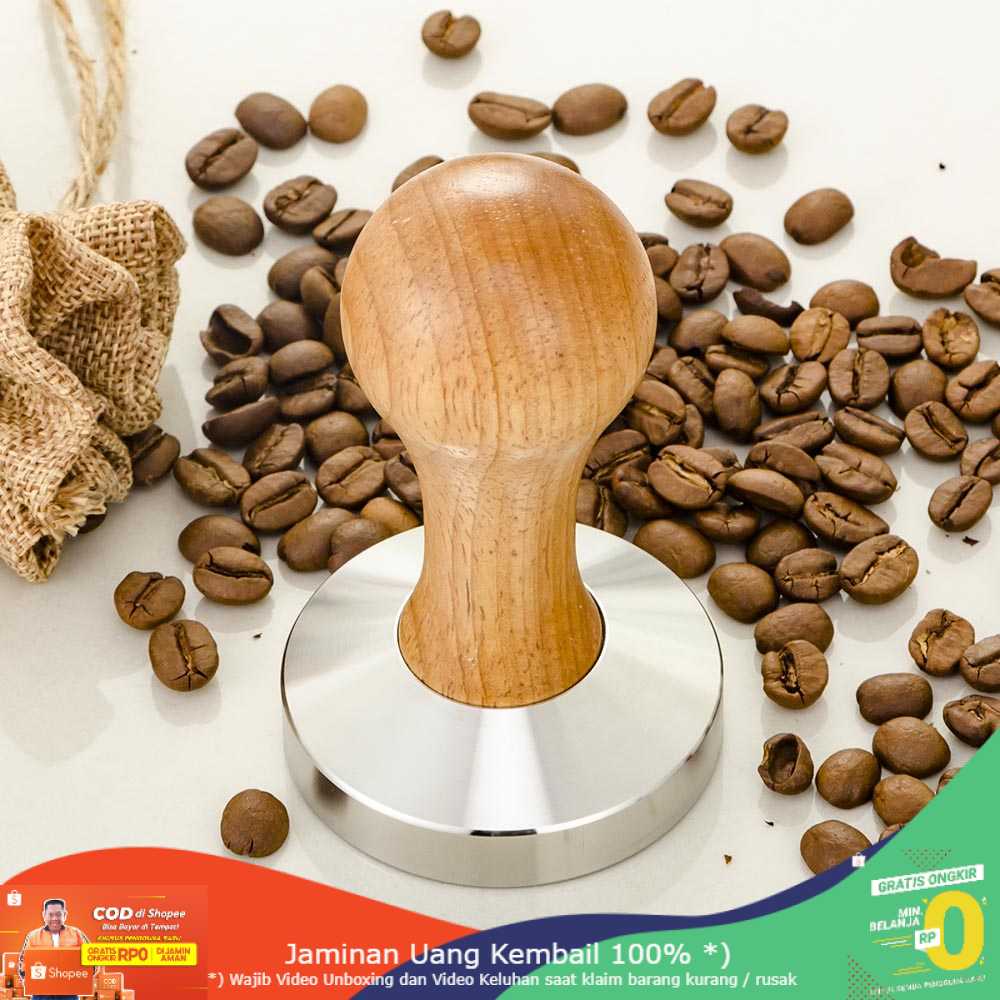 (BISA COD) RVOSTR  Tamper Kopi Espresso Press Filler Hammer 51mm - T15