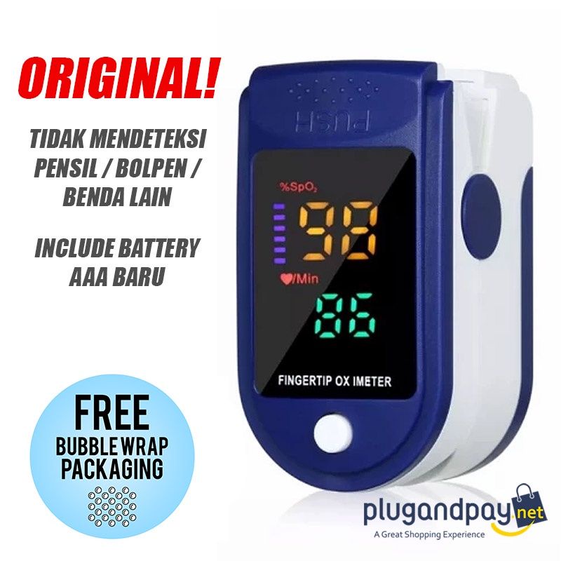 Oximeter Finger Pulse Oxymeter Ori Original LK87 LK 87 Pengukur Saturasi O2 - pnp gadget