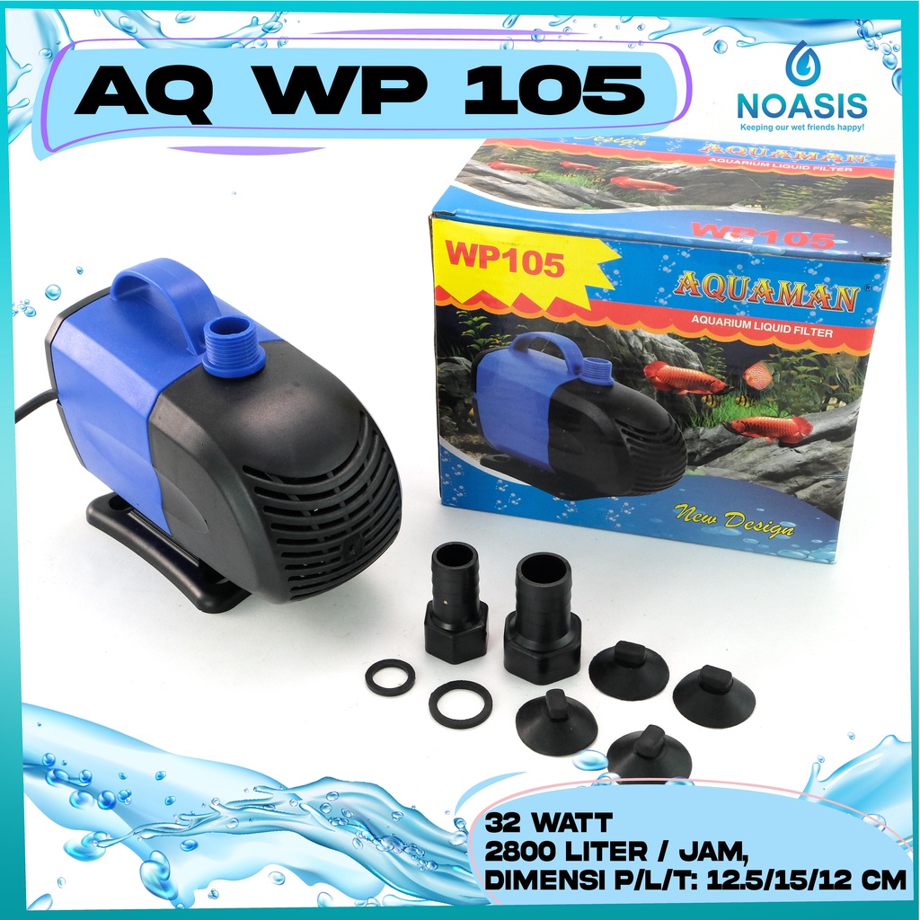 POMPA AQUARIUM CELUP WATER PUMP AQUAMAN WP 105 WP-105 LOW WATT