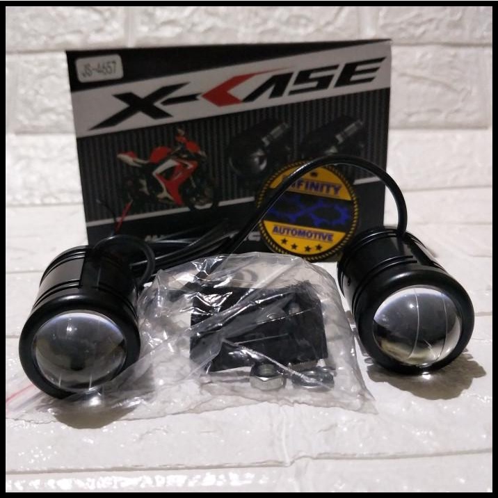 Lampu Sorot Motor Lampu Tembak Dua Warna Mini Driving Light Js-4657