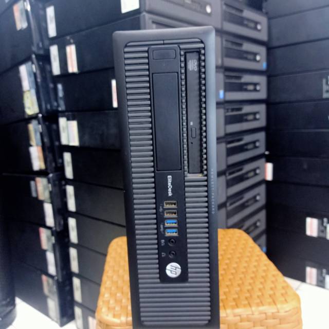 Cpu Hp elitedesk 800 G1 sff  procesor core i5 4570 ram 4gb hdd 500gb dvd rw slim casing destop