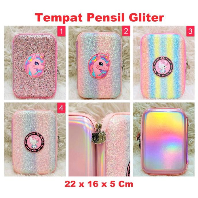 

[COD] Tempat pensil model smiggle glitter Unicorn Import Premium TERMURAH Kode 288