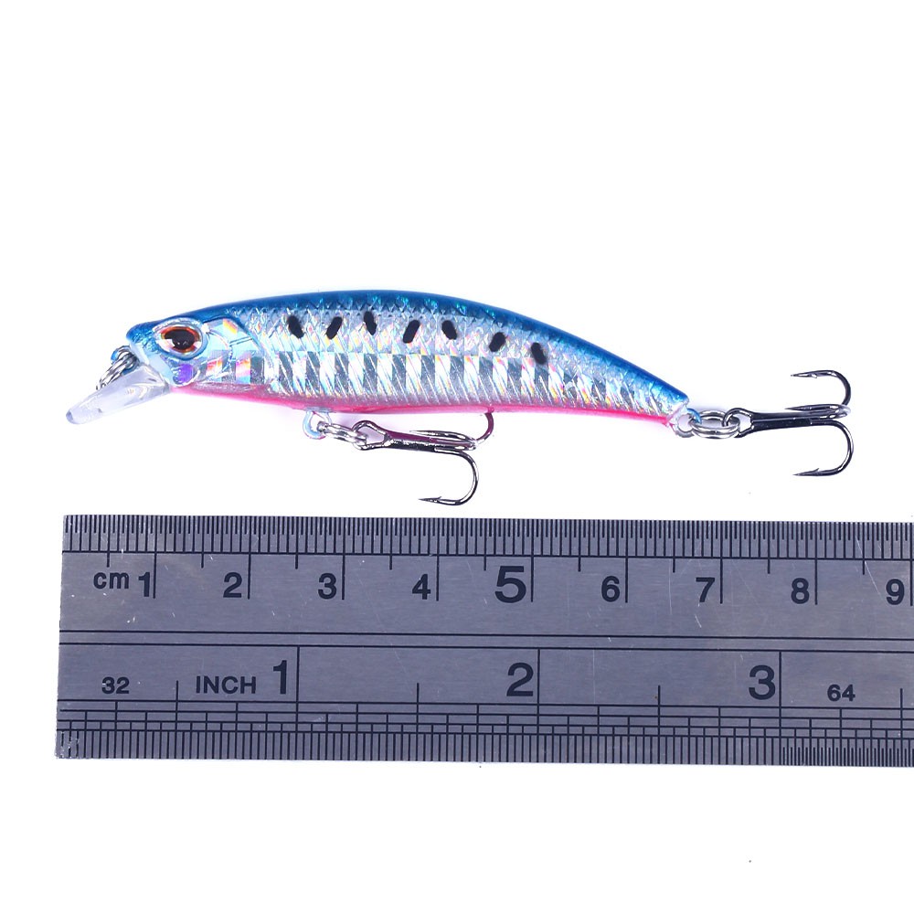 HENGJIA 1PCS New Casting Fishing Lure 68mm/6.5g 3D Eyes Luminous Artificial Hard Bait Sinking Minnow Hard Bait