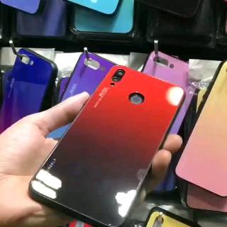 Case Xiaomi Redmi Note 8 - Hardcase Gradasi Gradient Aurora Glass Kaca