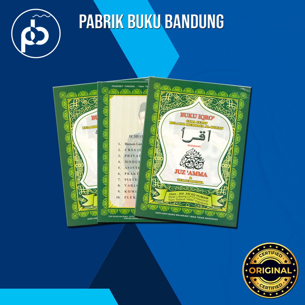 Jual Buku Iqro Iqra Bendel Kecil Plus Juz Amma Dan Terjemahan X Cm Team Tadarus Amm