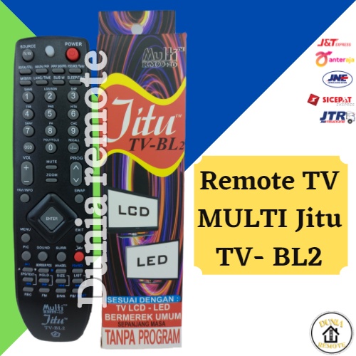 Remot Remote TV Multi Jitu BL-2 polytron TCL Samsung LG LED LCD