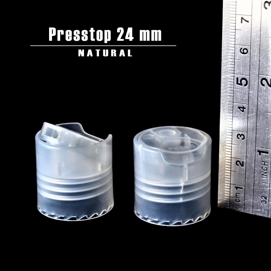 TUTUP PRESSTOP NECK 24 BENING HITAM UNTUK BOTOL 100 ,250ML , 500ML / TUTUP BOTOL PRESSTOP