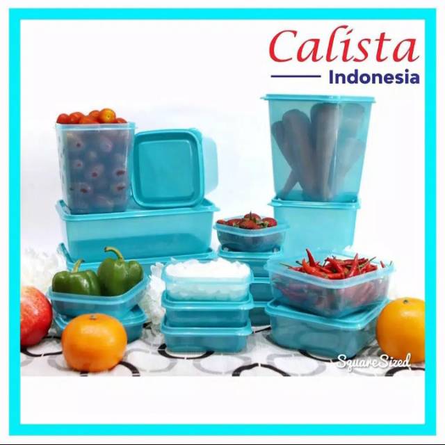 Calista Otaru Colour 14 Container Makanan Wadah Plastik Sayuran Wadah