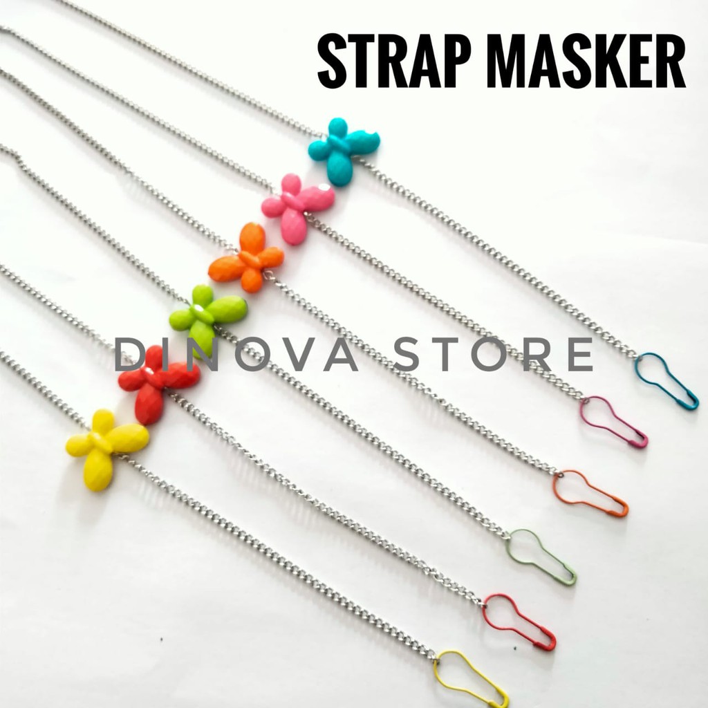 KALUNG MASKER bunga  masker strap strap mask mask strap konektor masker hijab pengait masker