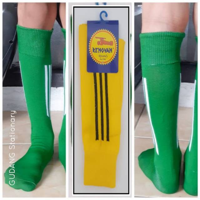 Kaos Kaki Futsal Anak Laki - Laki Kuning Strip Hitam