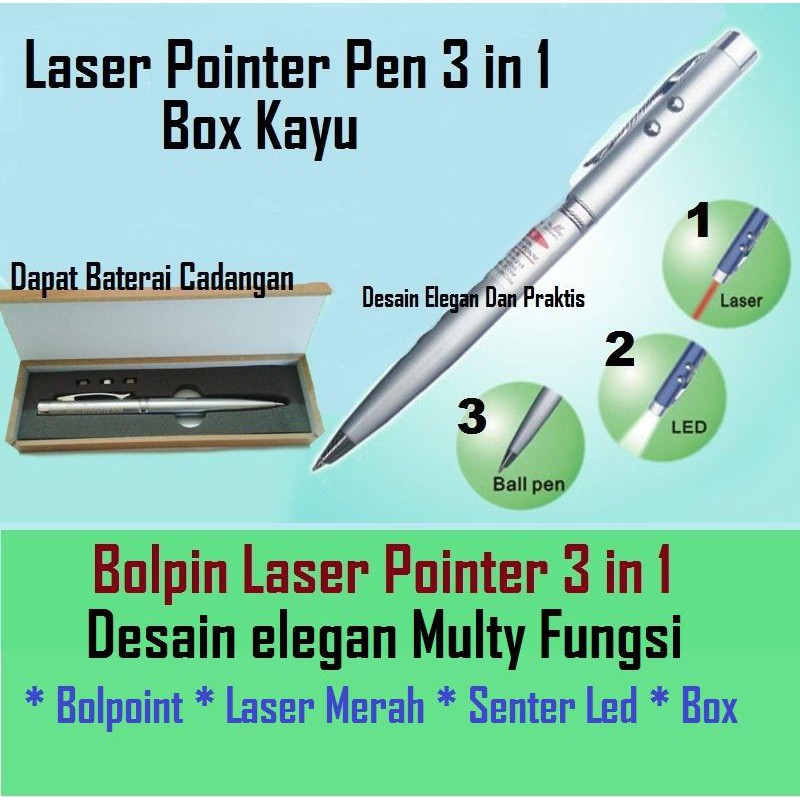 

Laser Pointer Pen 3 in 1