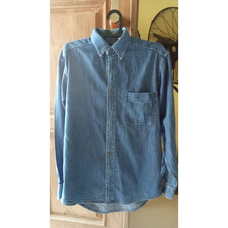 kemeja lengan panjang Branded preloved LL Bean original