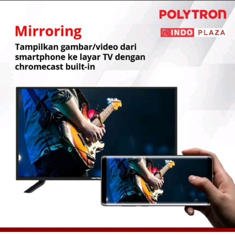 TV POLYTRON 32 Inch SMART ANDROID PLD-32BAG9858 / 5959 CINEMAX SOUNDBAR (Khusus Medan)