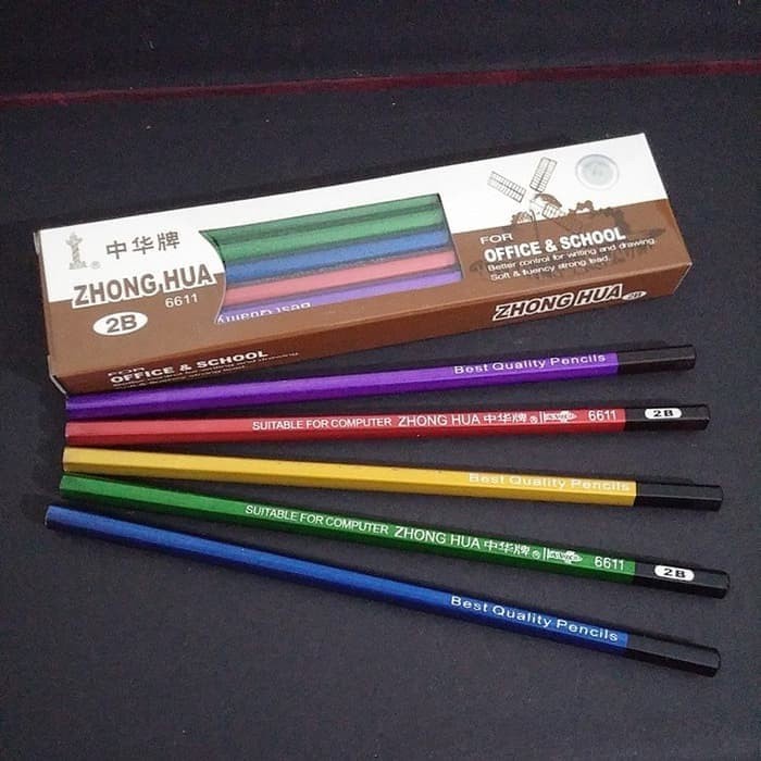 

Spesial Pensil Zhong Hua 2B 6611 Bagus