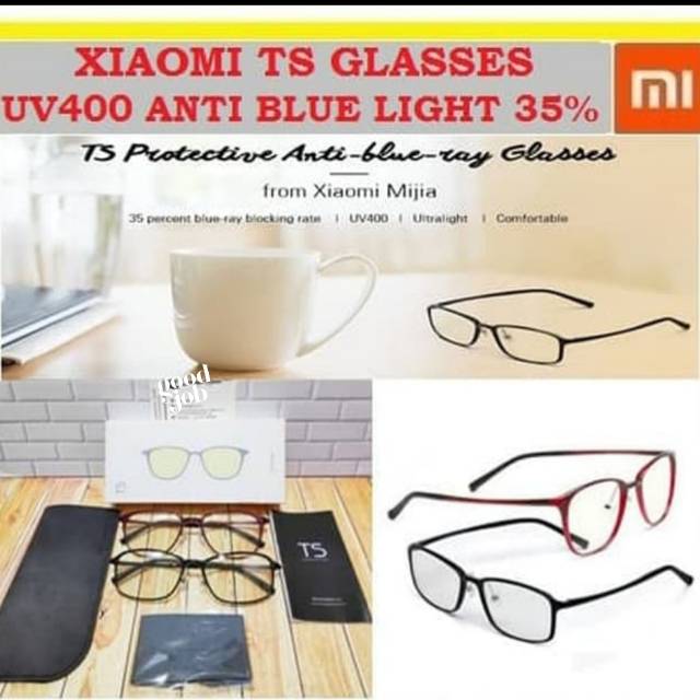Xiaomi TS glasses kacamata anti blue radiasi 35% kacamata bluelight