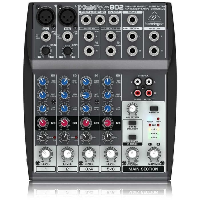 Behringer Xenyx 802 Xenyx802 Mixer Audio Original Shopee Indonesia