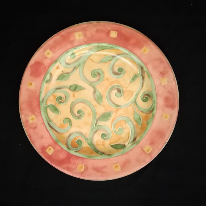 PIRING MAKAN KERAMIK SANGO MOTIF GRESS VERITABLE