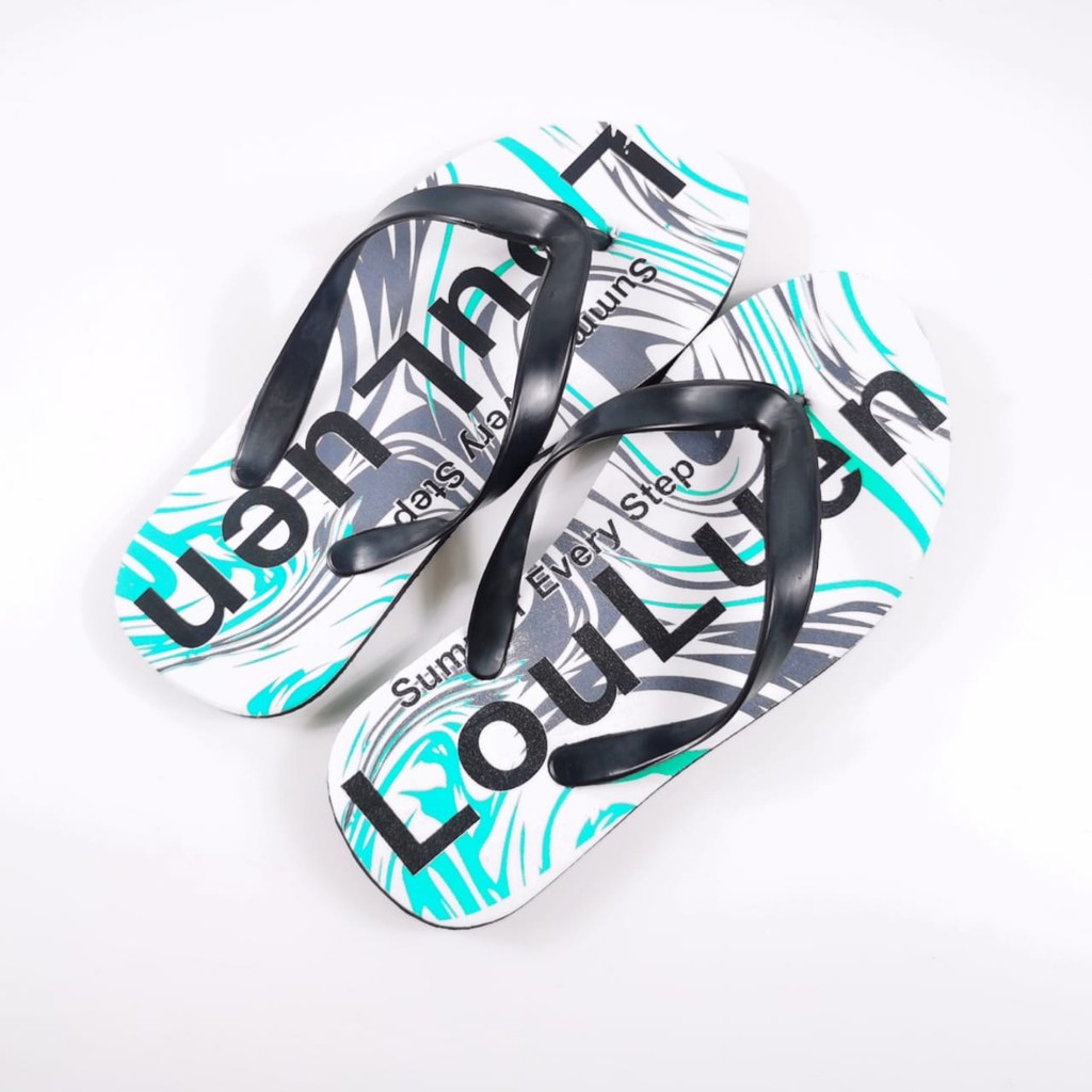 New !!! Sandal jepit pria LOULUEN-toska