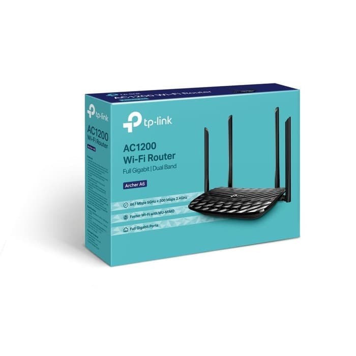 Mesh WiFi Router TP Link ARCHER A6 AC1200 MU-MIMO - TPLink A6 AC 1200