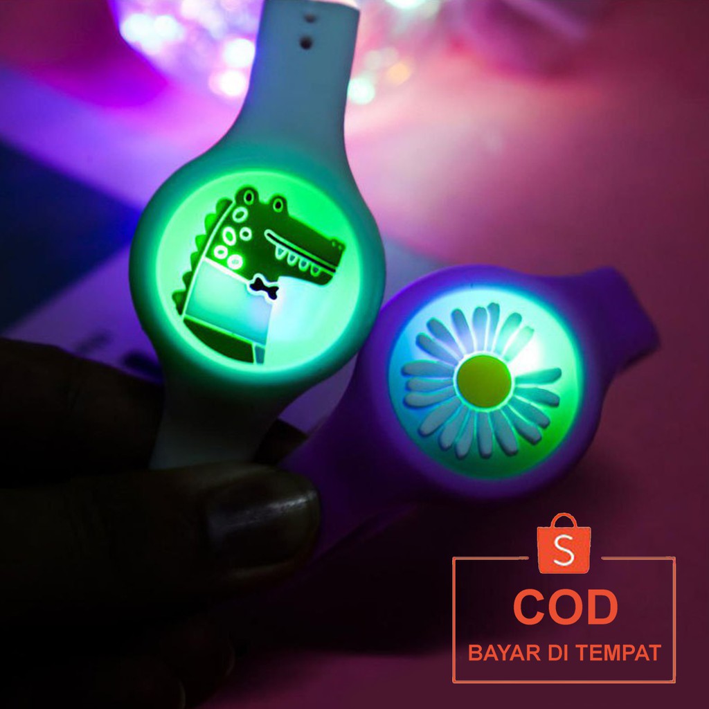 ✅COD Jam Gelang Tangan Anti Nyamuk Led Watch Aksesoris Fashion Anak Bayi Perempuan Laki-laki Wanita Pria Cewek Cowok Anti Air Murah Couple Original