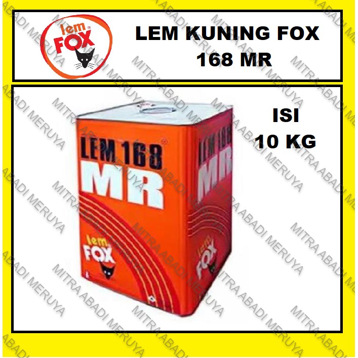 

Lem Kuning FOX 168 MR Blek 10 kg Lem HPL Lem 168 MR Lem MR