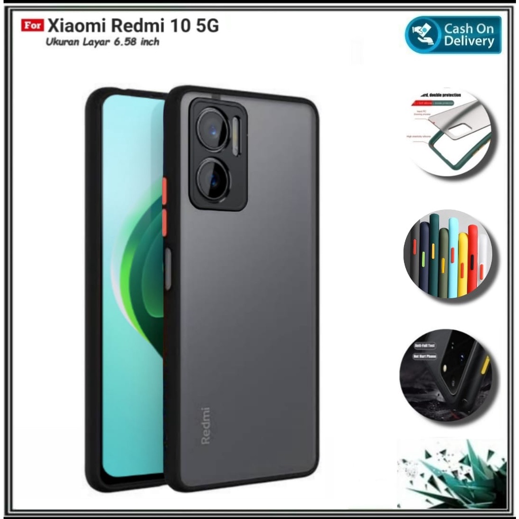 CASE Xiaomi Redmi 10 5G Redmi Note 11E 5G Soft Hard Casing And Cover