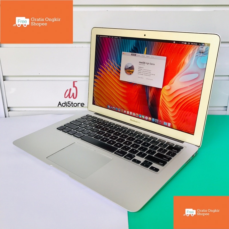 Macbook Air 13" 2012-2017 RAM 8GB SSD 500GB {TERMURAH LAPTOP SECOND}