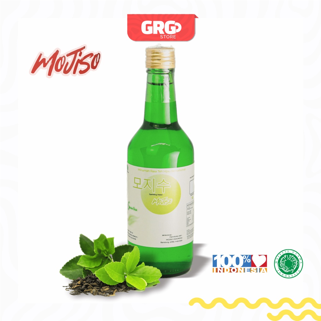 

SOJU HALAL MOJISO RASA GREENTEA KOREAN SPARKLING WATER | HALAL MUI & NON ALCOHOL