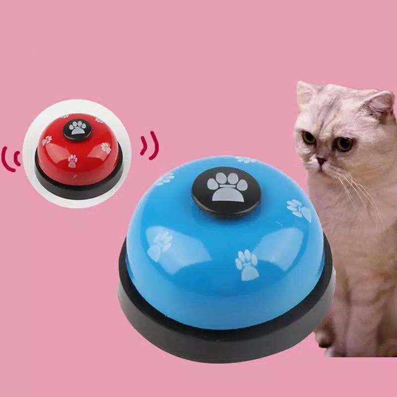 Mainan interaktif bell makanan kucing anjing - bel pelatihan