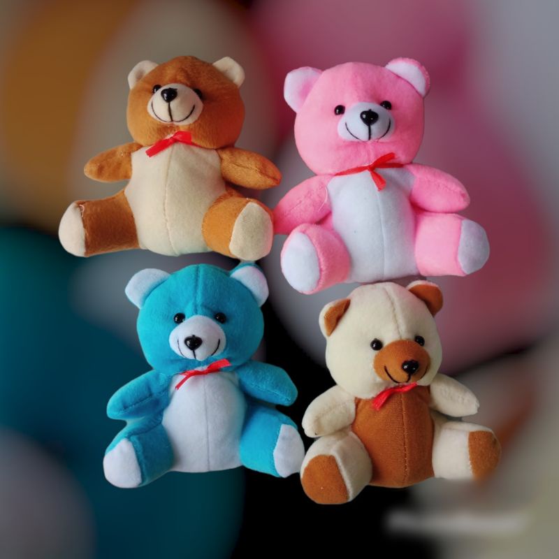 Promo Boneka Teddy Bear Mini Bucket/ Bear Mini 13cm