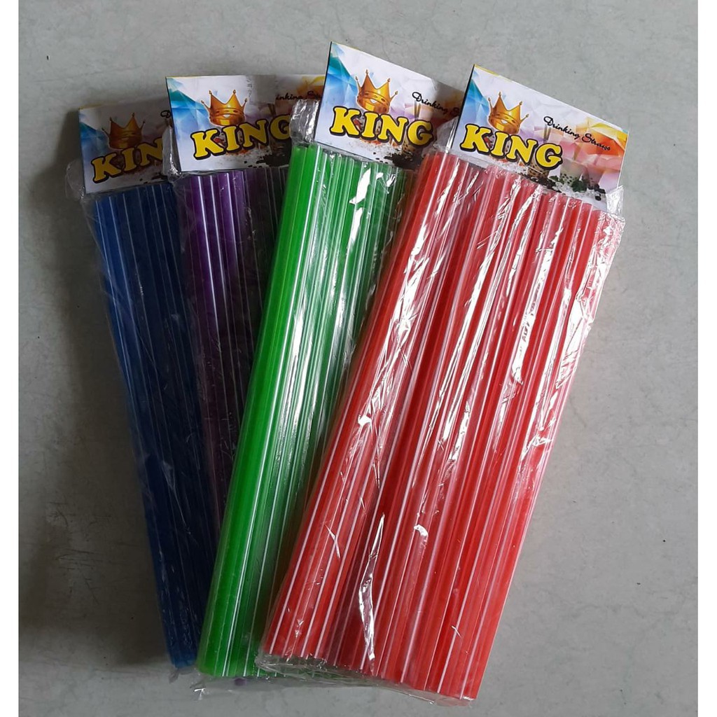 Sedotan Lurus Warna / Drinking Straws / Pipet Lurus / Sedotan Minuman