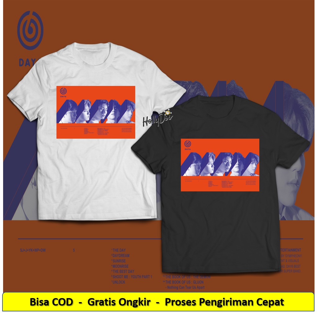 Kaos Day6 T-Shirt Photo Cover Jae Sungjin Young K Wonpil Dowoon