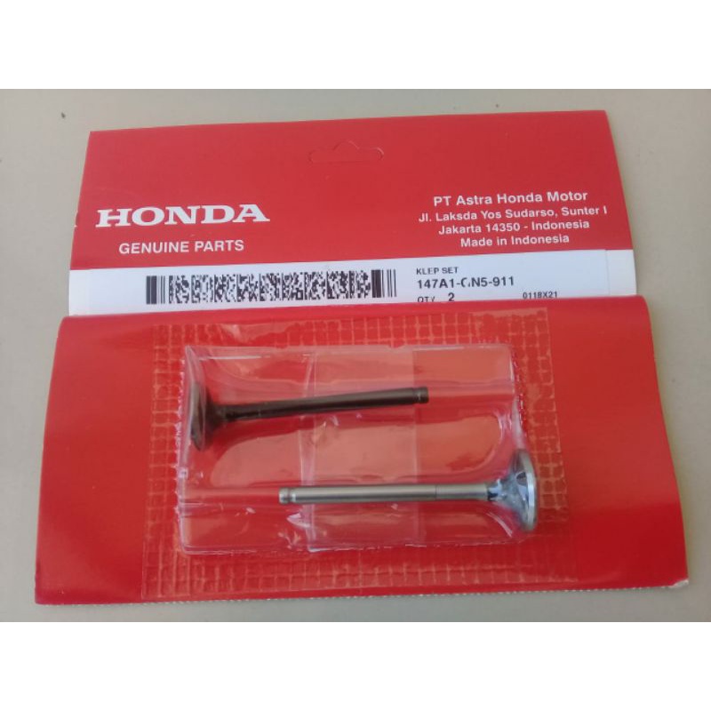 KLEP SET IN/EX AHM SUPRA/GRAND/LEGENDA/SUPRA FIT/FIT NEW/FIT X/ FIT S/ REVO LAMA/ PRIMA