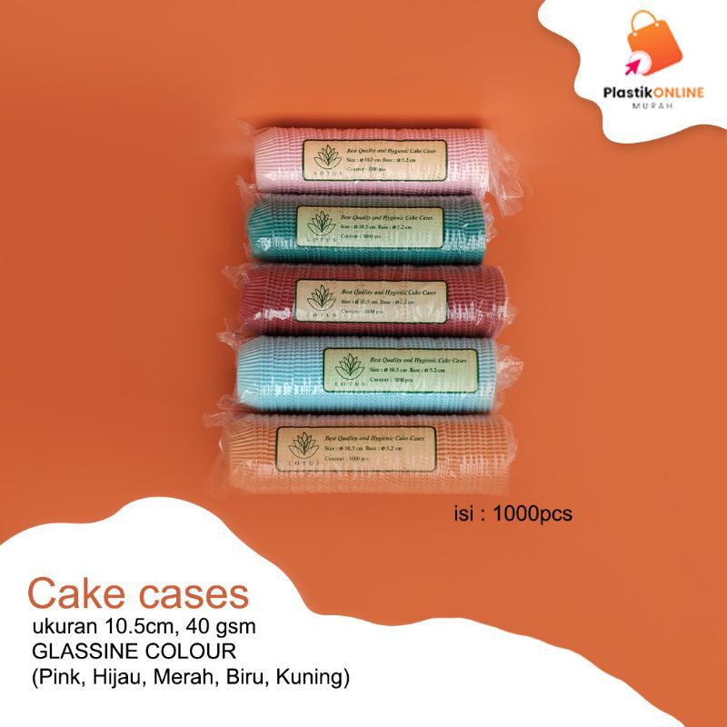 

Cake cases Lotus 10.5 cm Glassine colour | Cup cake | Baking