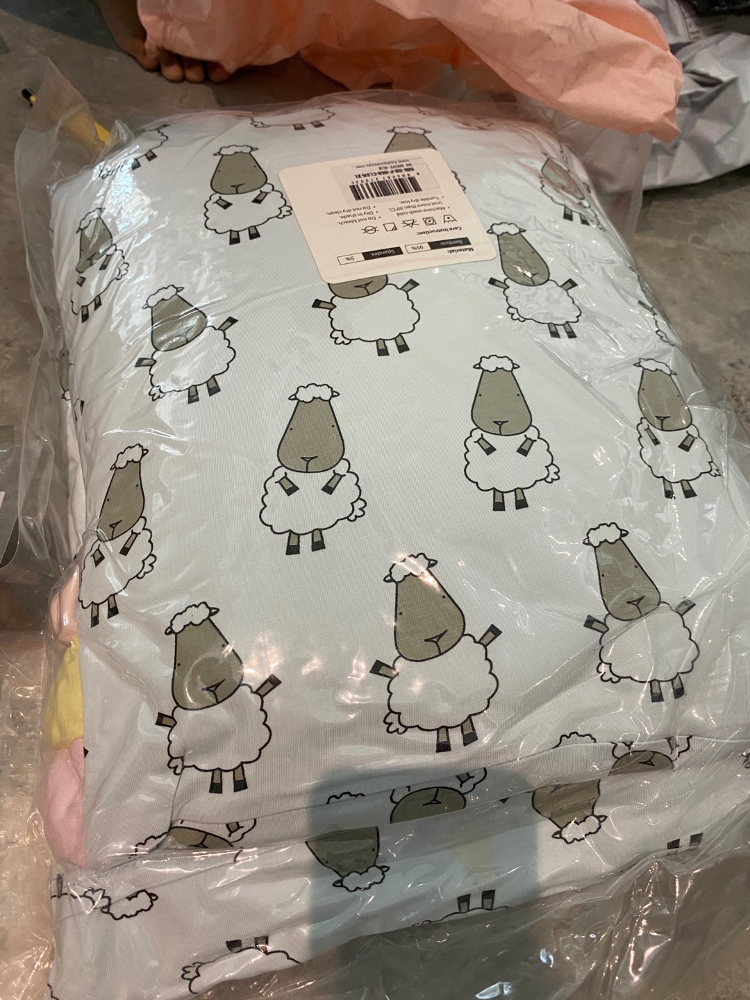 Baabaasheepz Case Small Medium Large Baa Baa Sheepz Cover Guling Bamboo Bedtime Sarung Bantal Pillow
