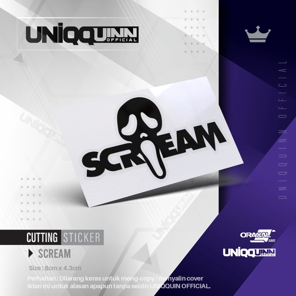 

UQ Stiker Scream | Cutting Stiker Scream | Scream