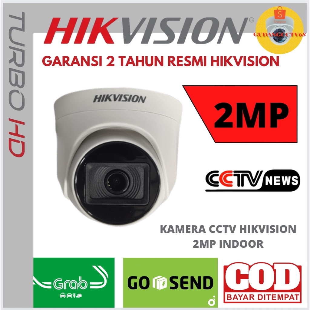 PAKET CCTV HIKVISION 8 CHANNEL 8 KAMERA 2MP HIKVISION TURBO HD 1080P NON-AUDIO DAN AUDIO SERIS-4