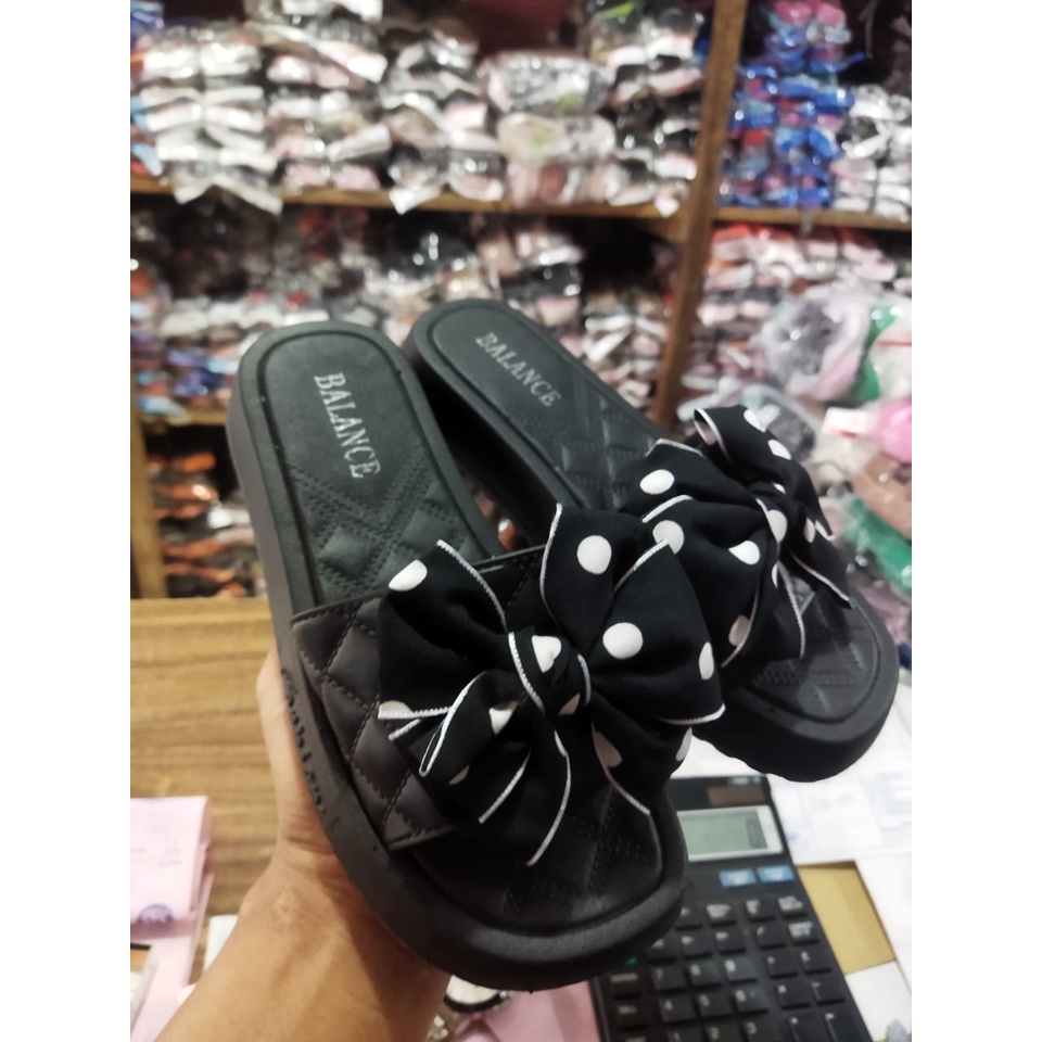 Sandal selop jelly wanita dewasa pita polkadot balance 239-3 (36-40) sandal selop wanita dewasa import terlaris 2023