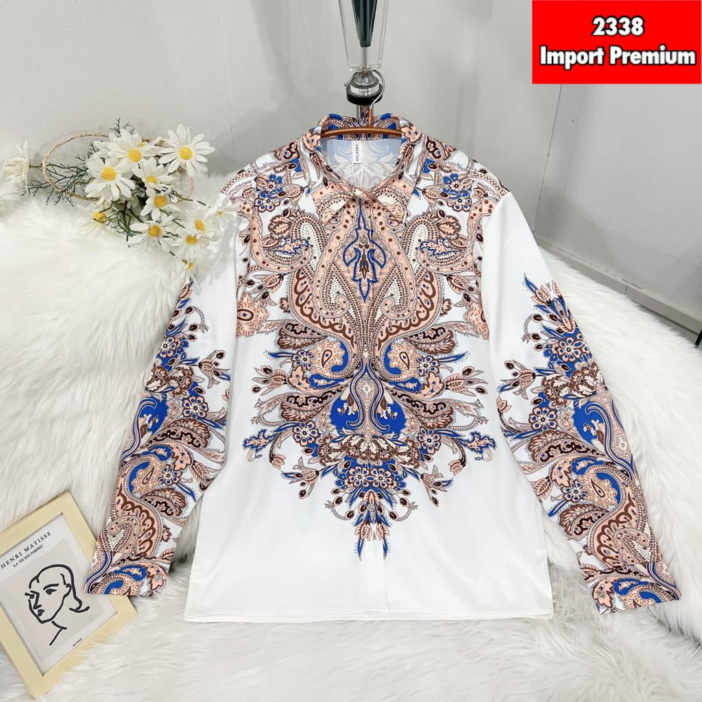 SALE KEMEJA BANGKOK WANITA  KATUN SILK IMPORT PREMIUM LENGAN PANJANG / KEMEJA WANITA KEKINIAN / KEME
