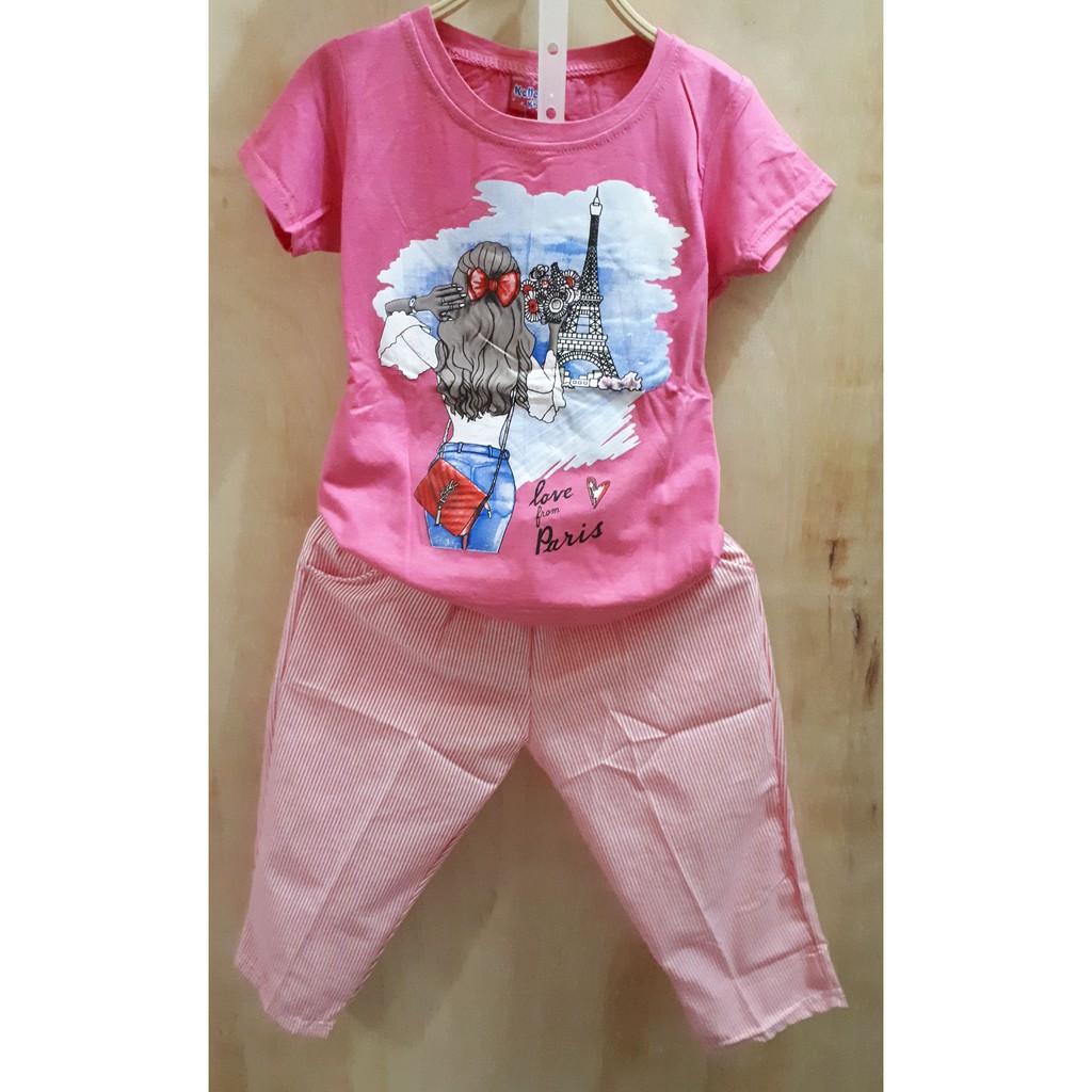 setelan anak cewek pink / baju stelan anak cewek / setelan anak cewek / stelan anak usia 1-6 thn