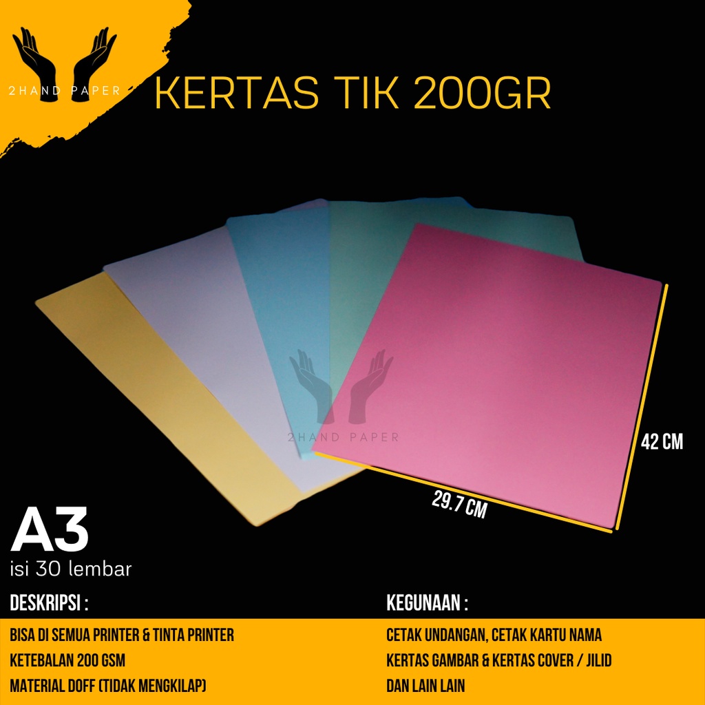 

Kertas TIK A3 isi 30 lembar / Karton TIK A3