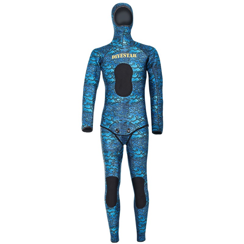 Wetsuit Divestar Spearfishing 3mm Camo Blue