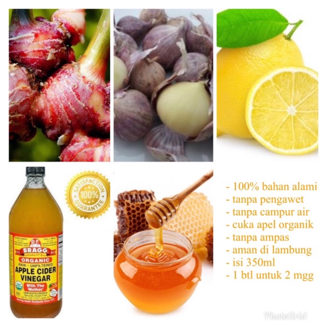 

Jus Herbal/ Jus langsing/ JuiceLie/ Jahe Merah/ Bawang Putih Tunggal/ Cuka Apel/ Lemon/ Madu Murni