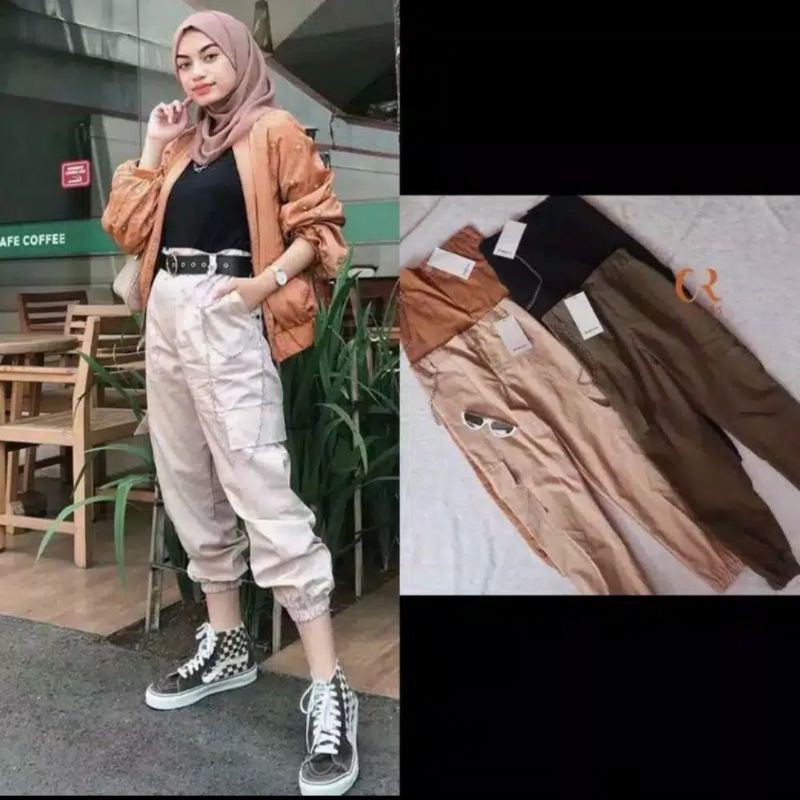 BAGGY PANTS CARGO  JOGER/CELANA PANJANG/CELANA JOGER WANITA